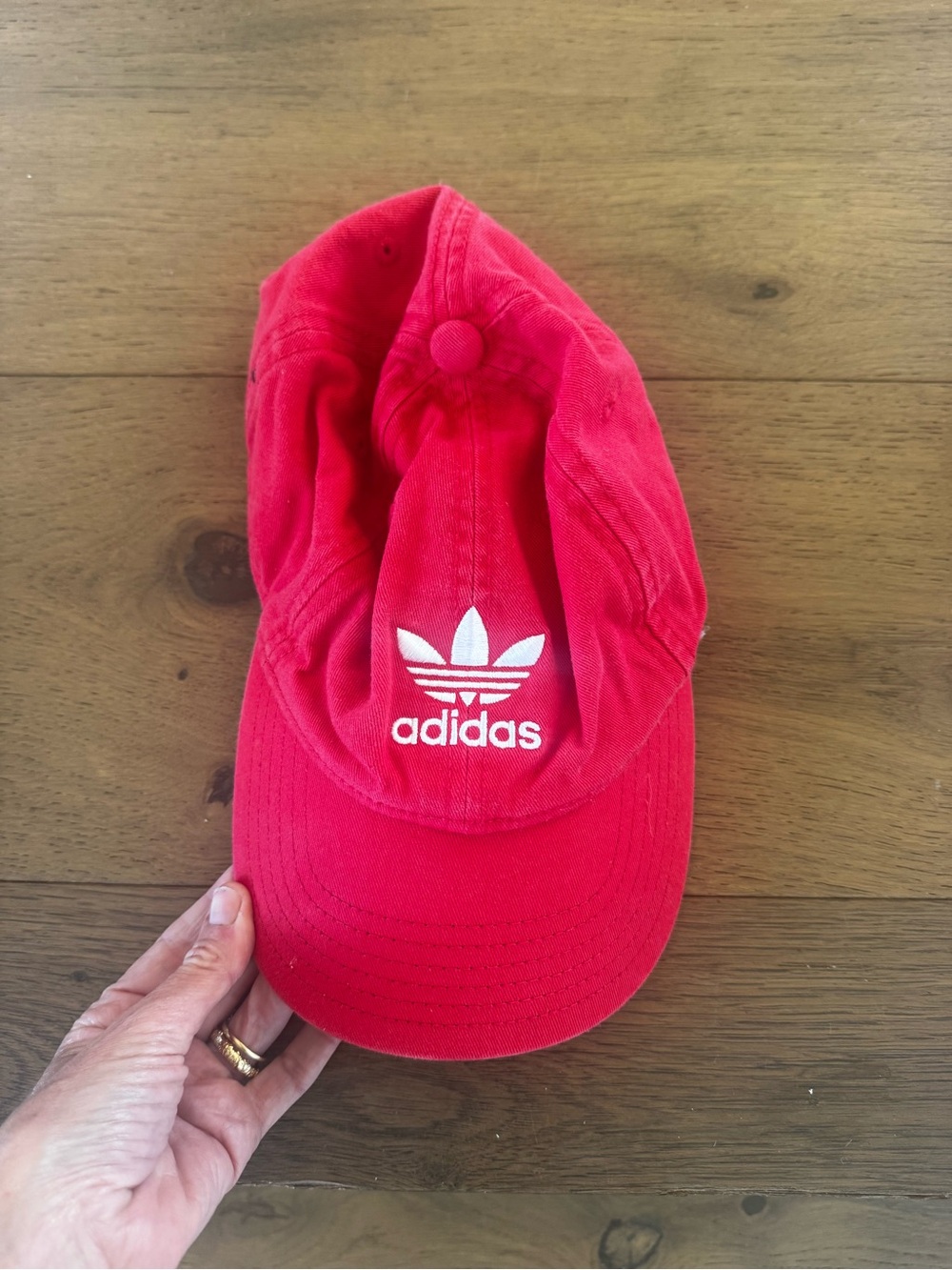 Adidas Relaxed Strap Hat Red